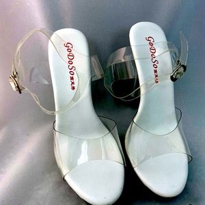 Sexy clear sandal dress size 5
